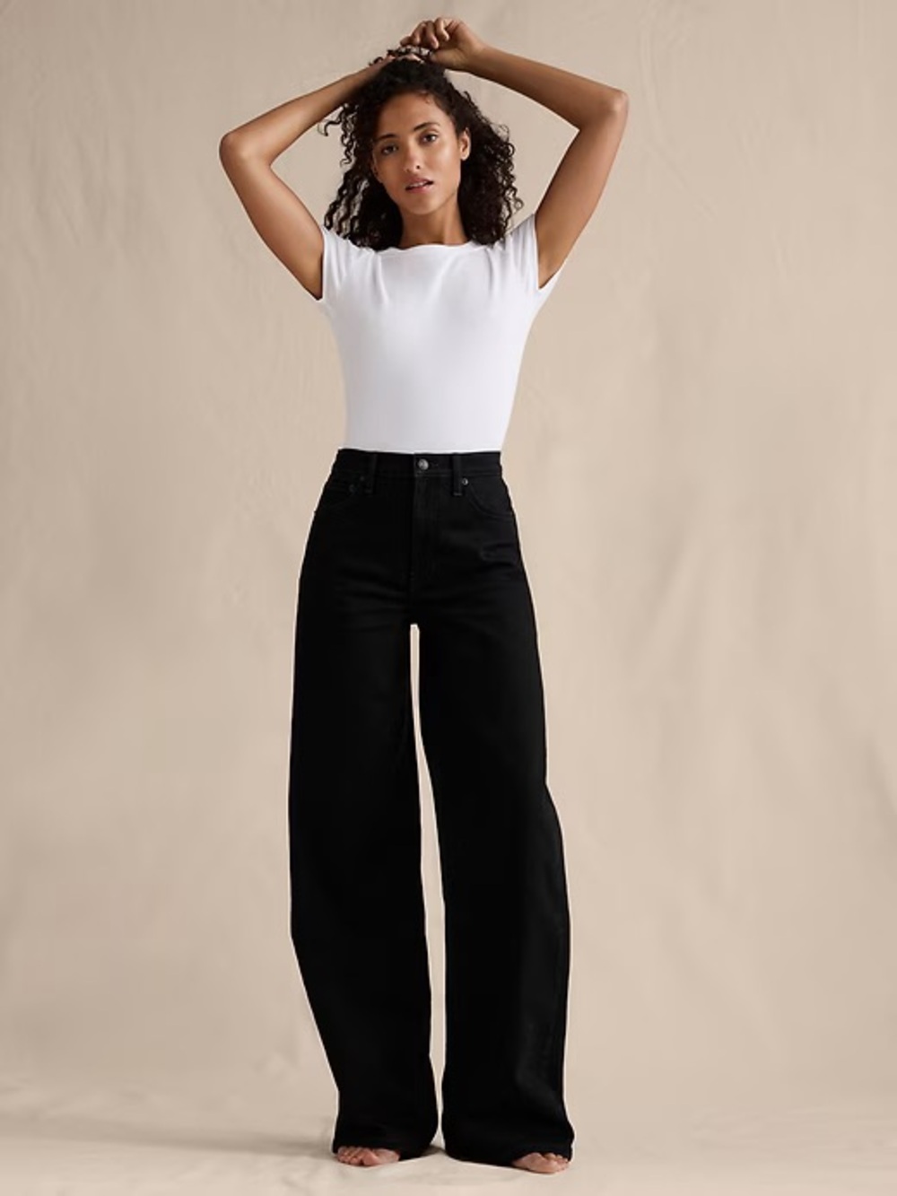 Banana Republic Black THE ICON CLASSIC WIDE-LEG JEAN